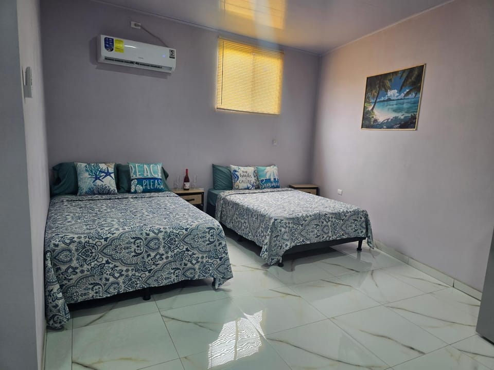 Bed, Bedroom, air conditioner