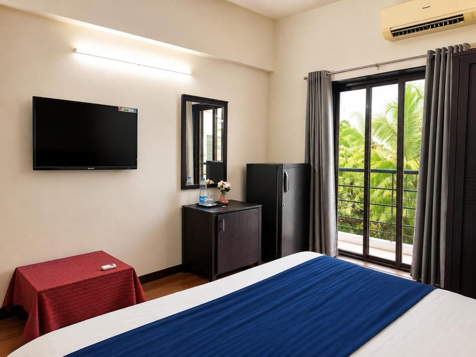 Bed, TV and multimedia, Photo of the whole room, Bedroom, air conditioner