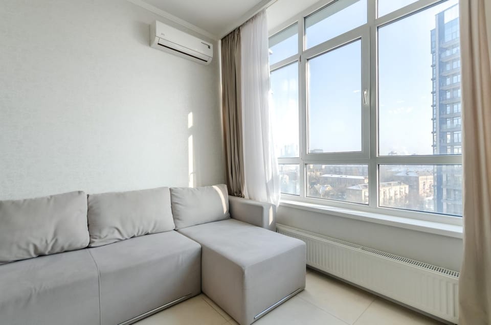Living room, heating, air conditioner
