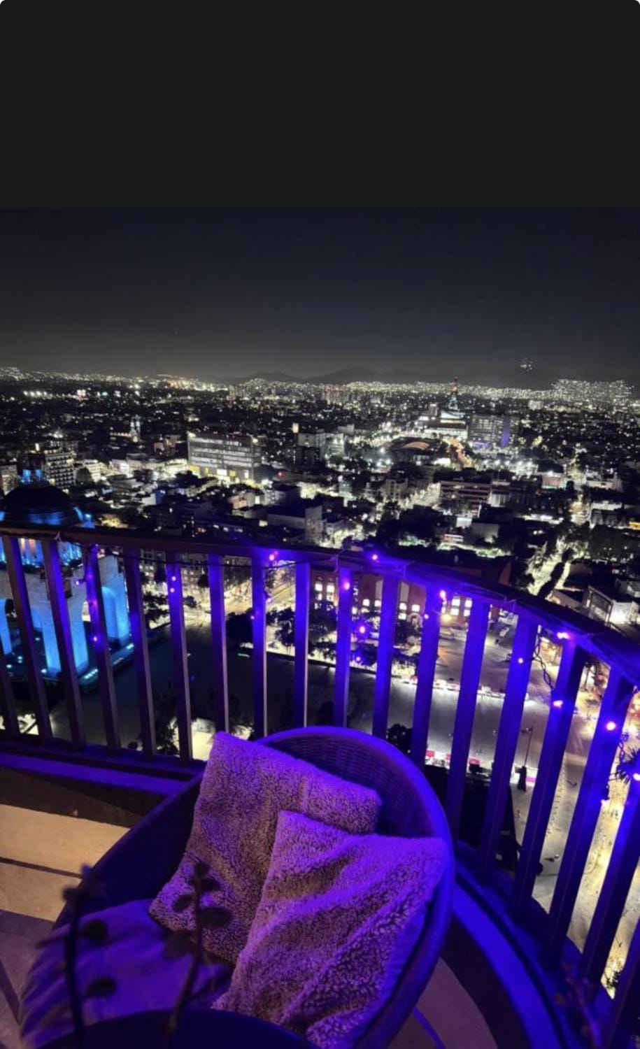 Night, Bird's eye view, View (from property/room), Balcony/Terrace, City view
