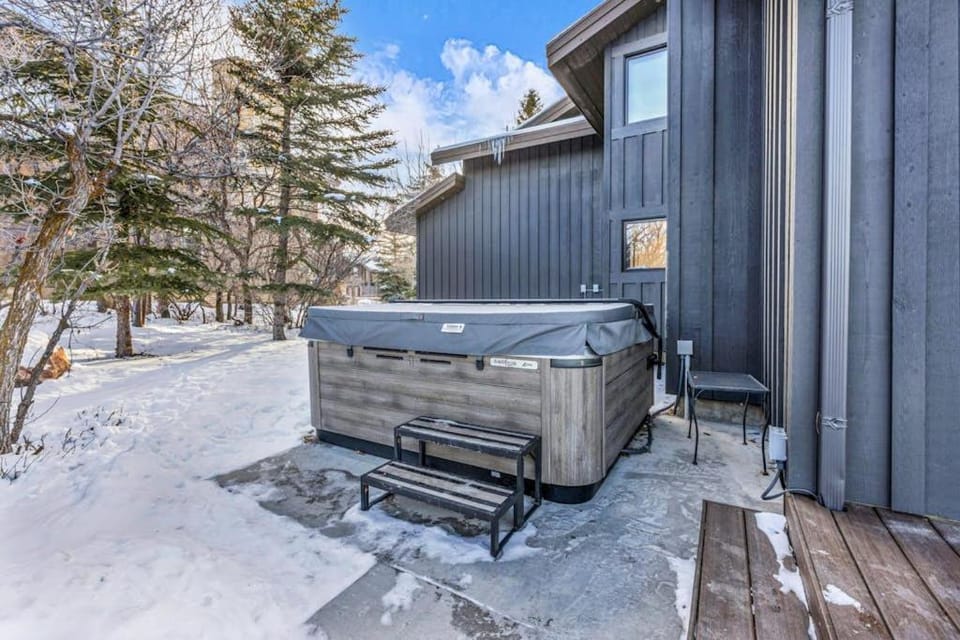Mountain-view abode with a hot tub scenic balcony fireplaces & free shuttle House in Park City
