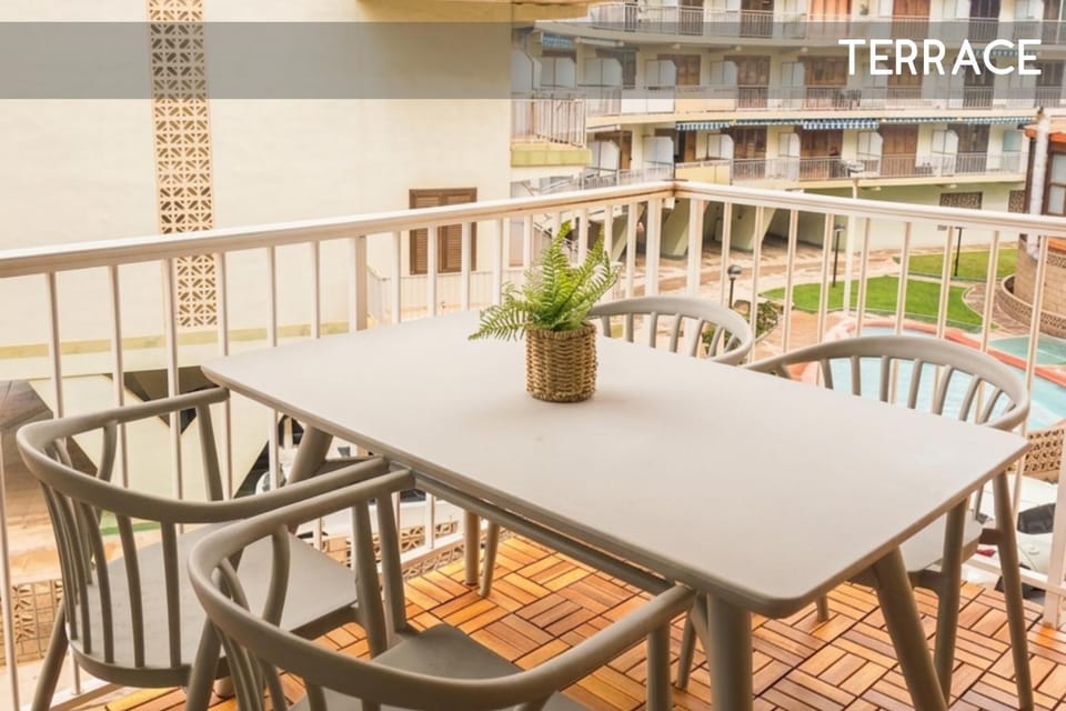 Sea view terrace, Les Palmeres Apartment in Ribera Baixa