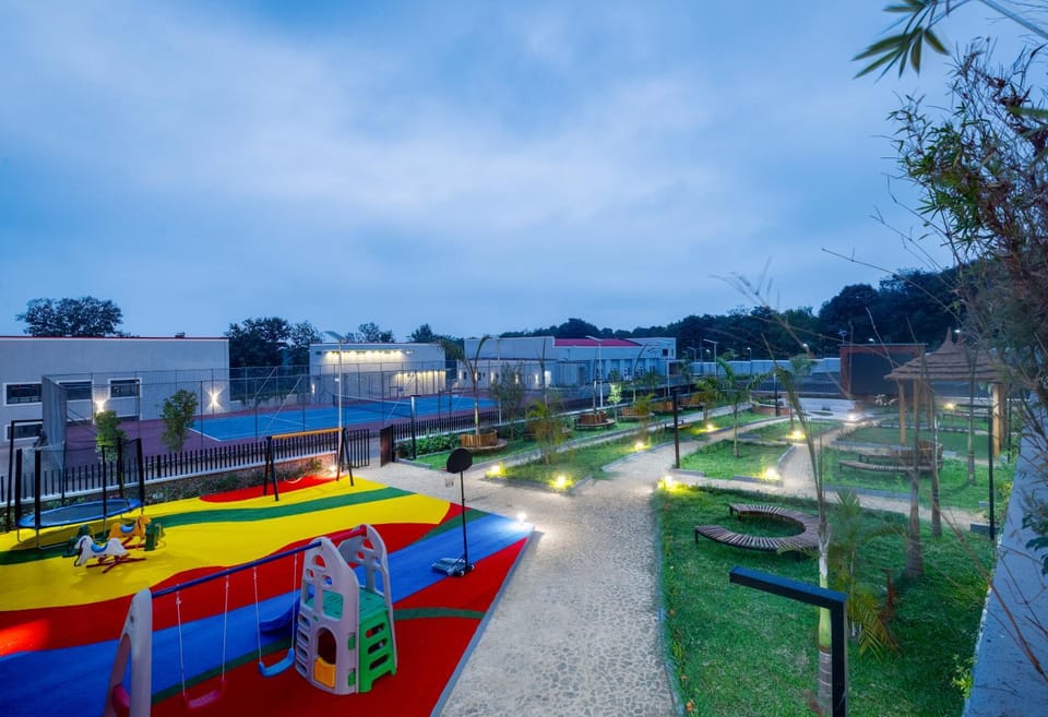 Natural landscape, Children play ground, Garden, Garden view