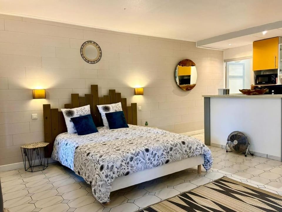 Appartement Lunéa, jardin, piscine à débordement Apartment in Grande-Terre, Guadeloupe