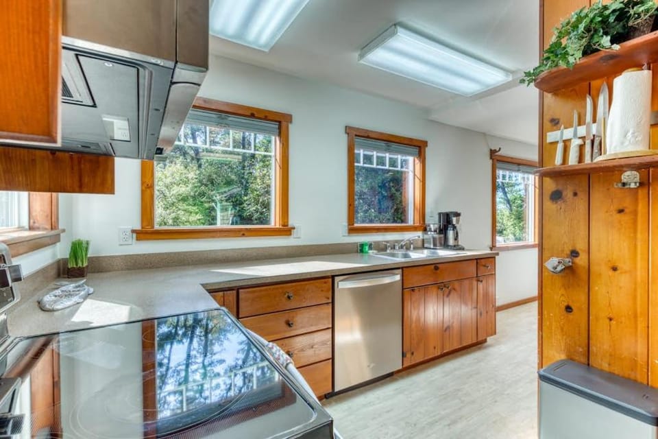 Dog-friendly house near the beach with ocean view and private gas grill House in Oregon