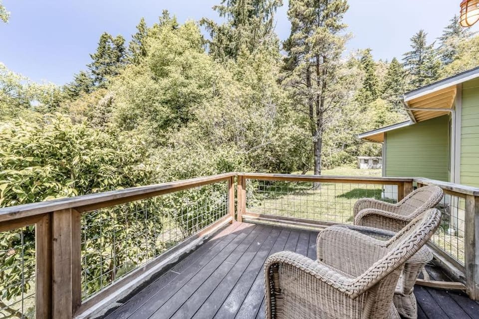 Newly Built Dog-Friendly Colorful Creekside Home - One Mile to the Ocean House in Gold Beach