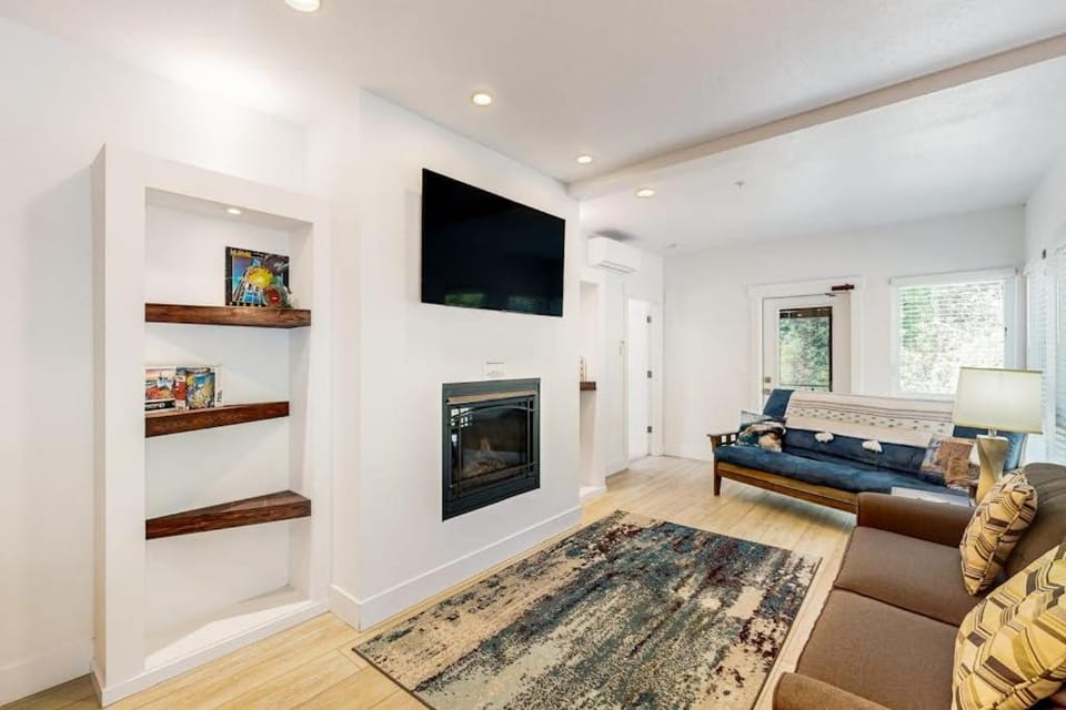 Sunny apartments with fireplace partial ocean views washer&dryer grill & AC Apartment in Gold Beach