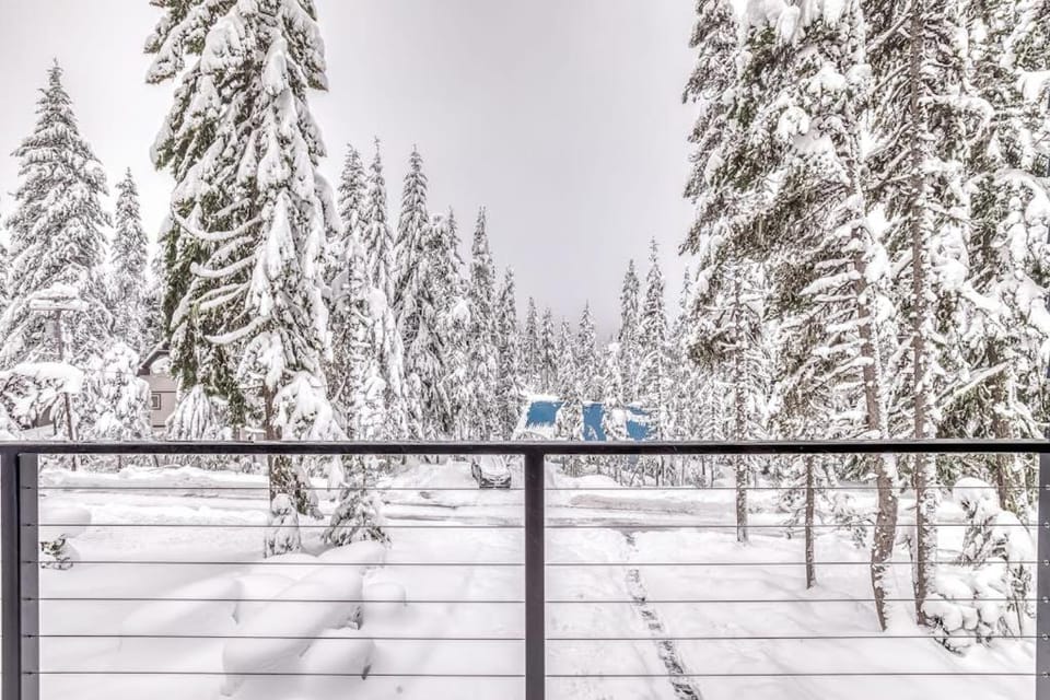 Beautiful Modern Alpine Home - Private Hot Tub Gas Fireplaces Walk to Dining House in Clackamas County