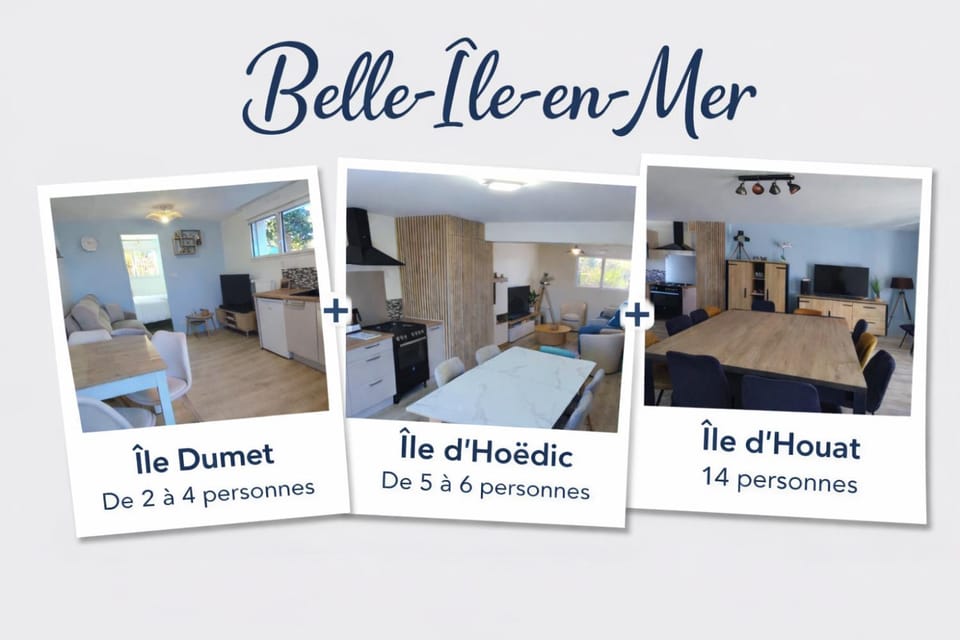 Belle-Île-en-Mer - Résidence de 3 logts - max. 24 personnes House in La Turballe