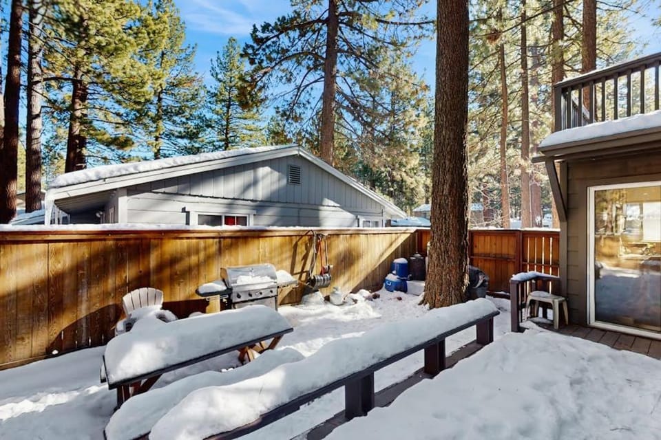 Family-Friendly Cabin with Spa Two Decks Fenced Yard and Play Structure Cabin in South Lake Tahoe