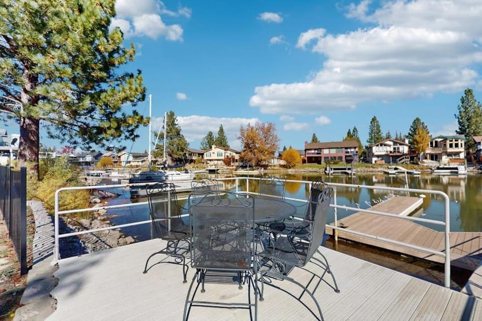 Charming Tahoe Keys Waterfront Retreat with Private Dock Pool Table House in South Lake Tahoe