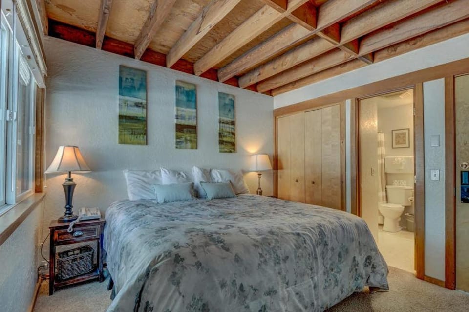 Condo close to ski hill with fireplace balcony W&D hot tub & pool House in Tahoe City