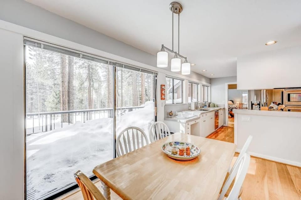 Golf-course-front home with great deck game room fireplace & forest views House in Incline Village
