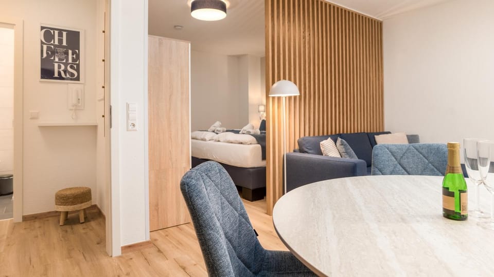 Living room, Seating area, Dining area