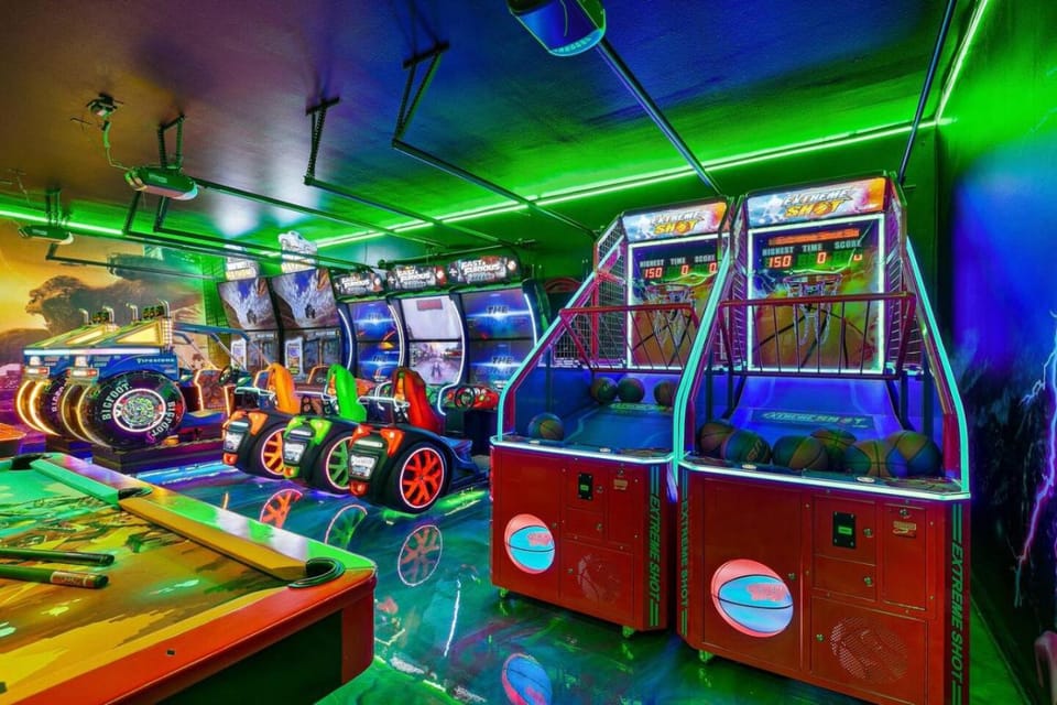 Abyss with Waterslides and Game Room House in La Quinta