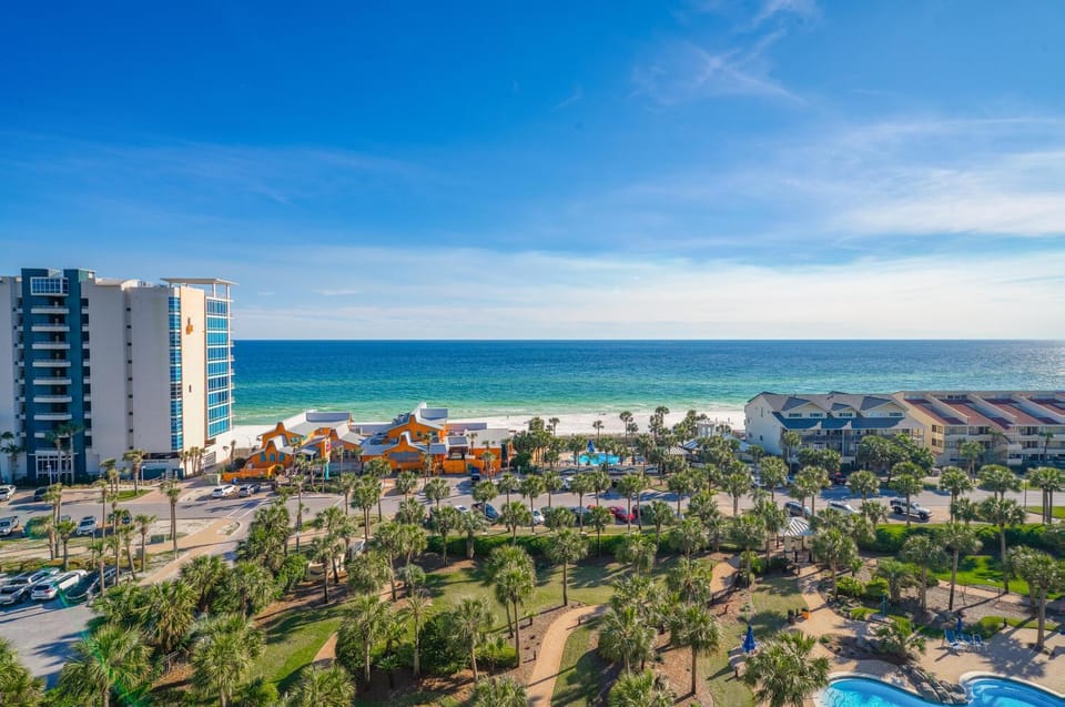 Day, Bird's eye view, Garden, Beach, Aqua park, Sea view, Swimming pool