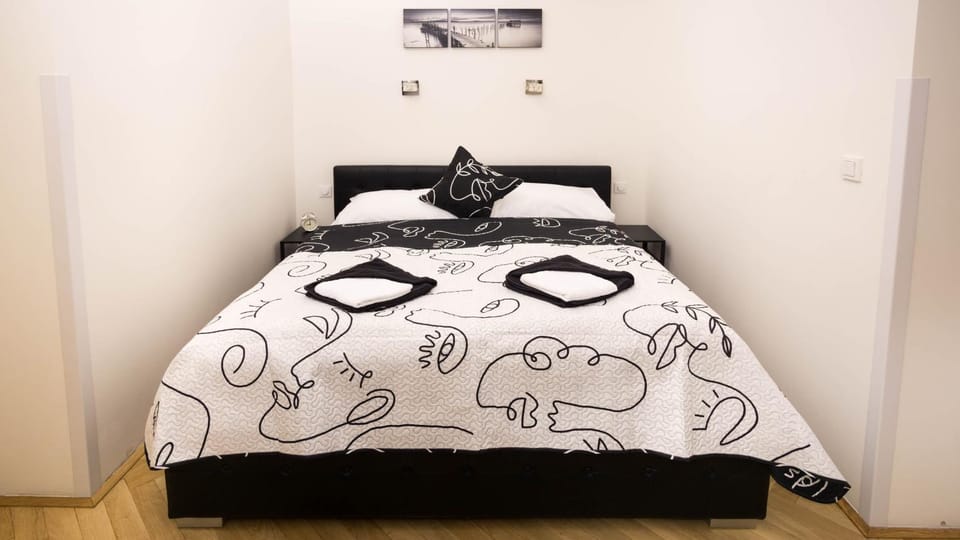 Black & White Apartment Prague by Wenceslas Square and Muzeum Apartment in Prague