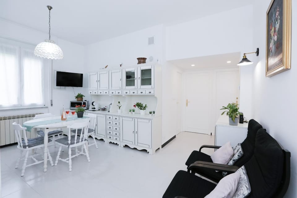 Living room, kitchen