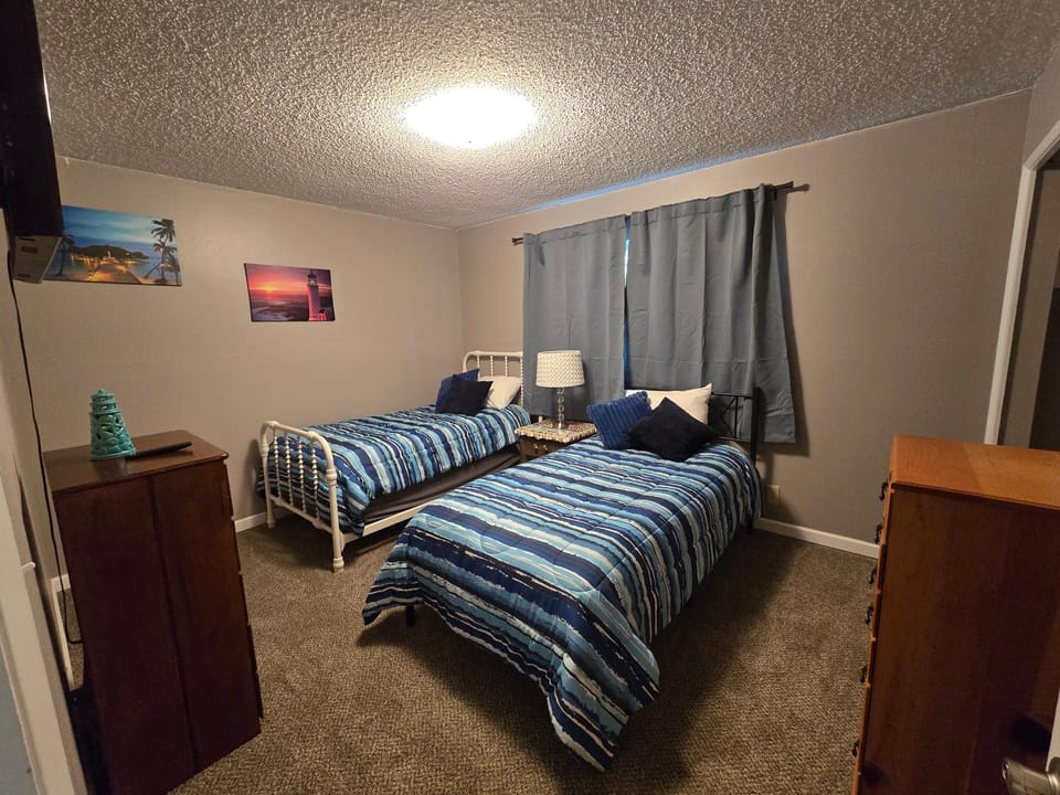 Bed, Photo of the whole room, Bedroom, furniture, storage