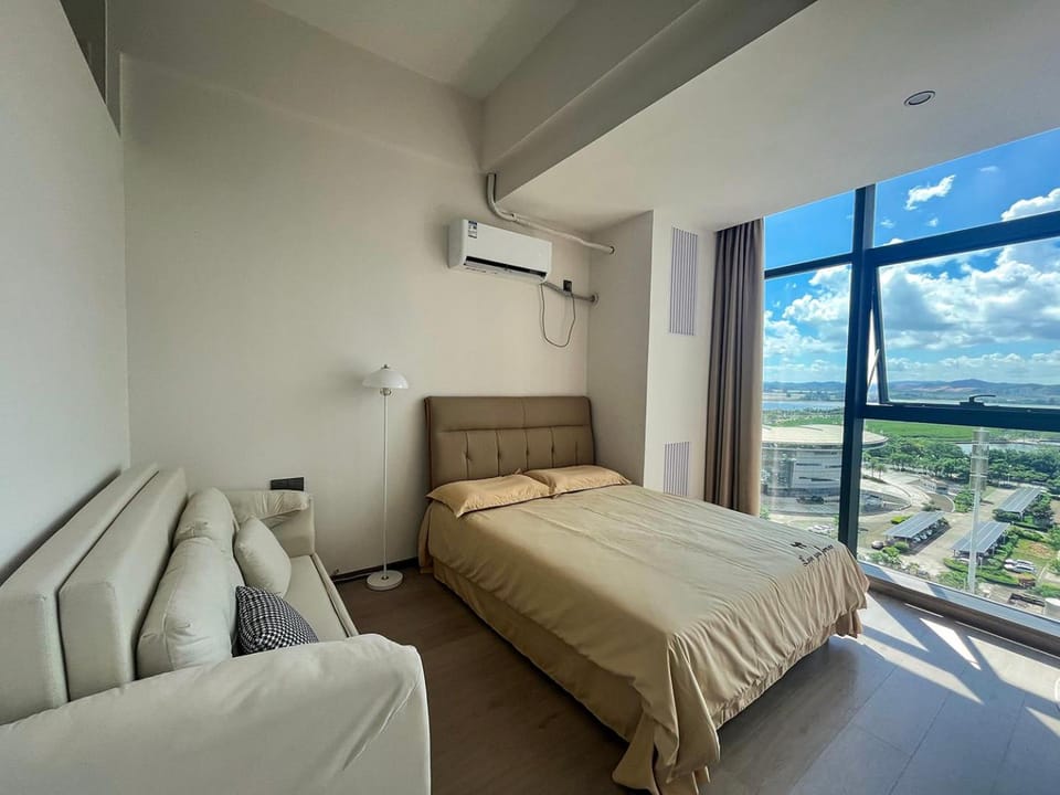 Yue Bamboo Yaju - Welcome Home - 180 square cream color smart big bed room - Large french window - Spacious and bright - Super comfortable mahjong environment - Enjoy cooking fun Apartment in China
