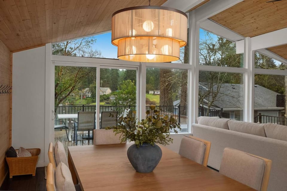 Long Lake Waterfront Retreat with Private Dock House in Lacey