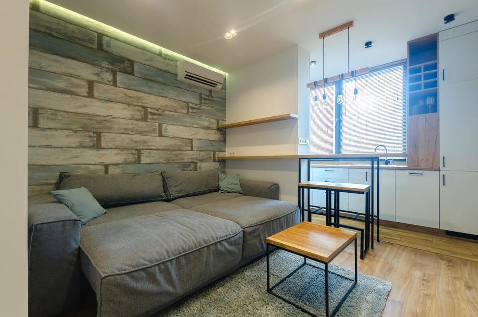 Living room, Seating area, Dining area, air conditioner