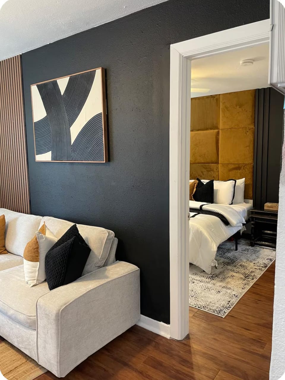 Living room, Bedroom