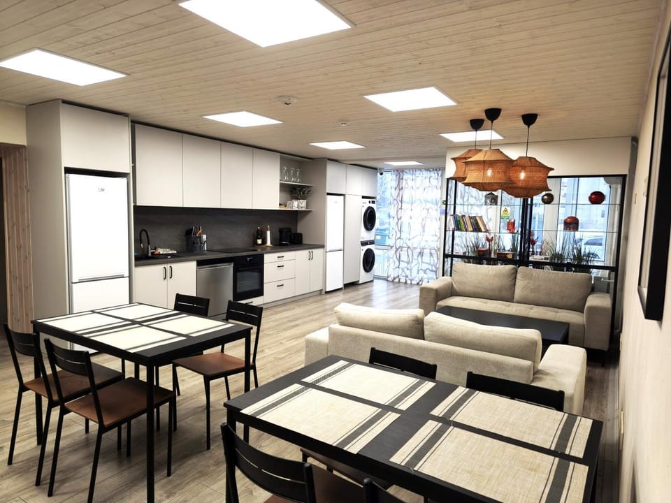 Seating area, Communal kitchen