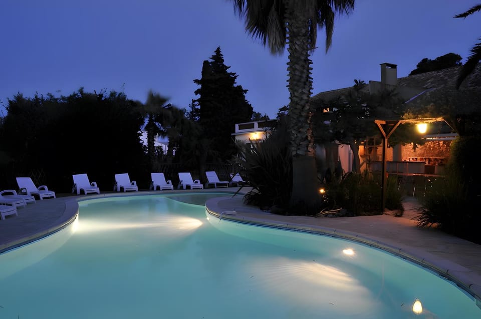 Property building, Living room, Swimming pool