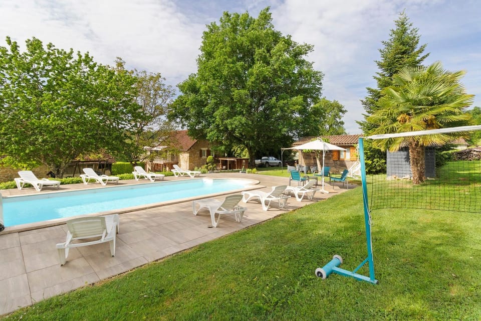 Property building, Living room, Swimming pool