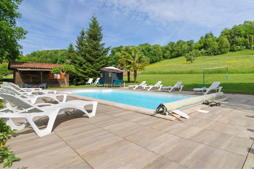 Property building, Living room, Swimming pool