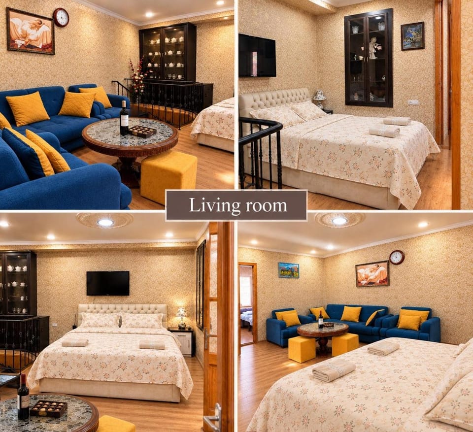 Bed, TV and multimedia, Living room, Photo of the whole room
