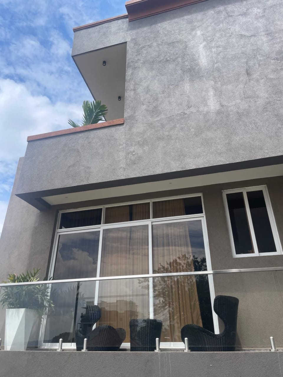 Property building, Patio, Day, View (from property/room), Balcony/Terrace