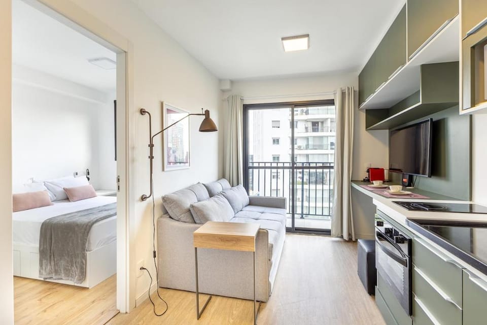 1607 Pinheiros · Studio em Pinheiros: 8min do Metrô Faria Lima Apartment in Sao Paulo City
