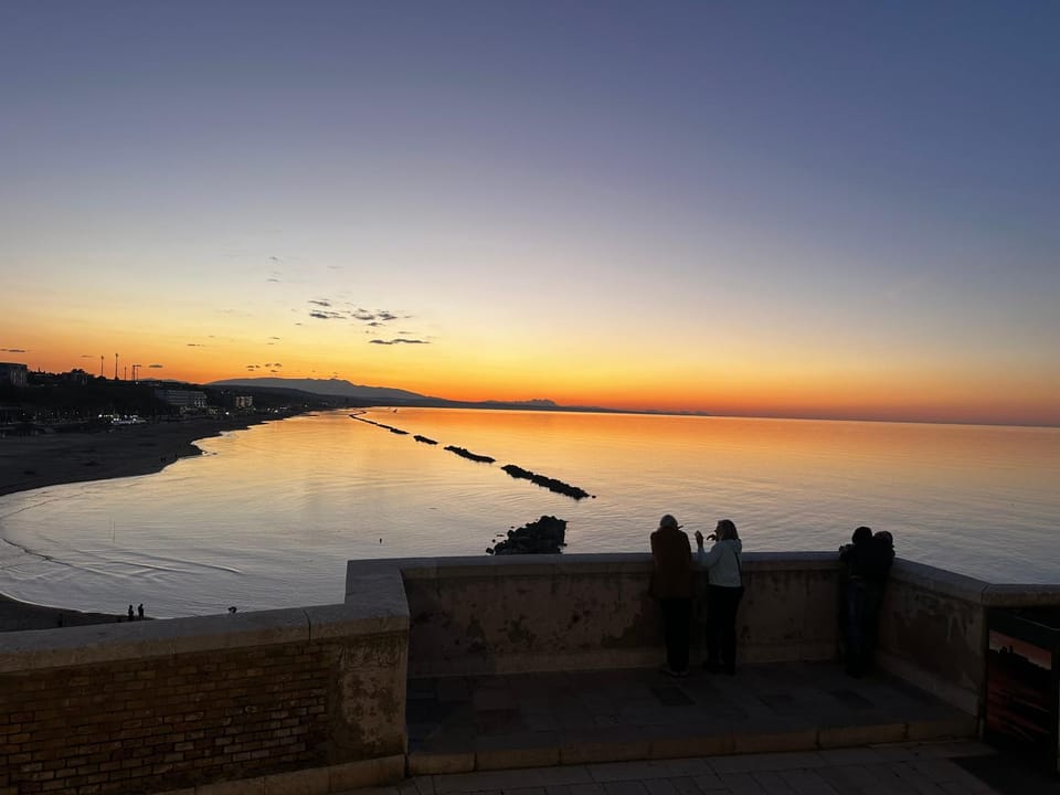 Nearby landmark, Natural landscape, Beach, Sea view, Sunset