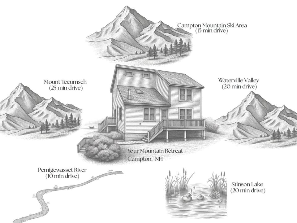 Adventure Retreat, Hot Tub & Pool, Waterville House in Campton