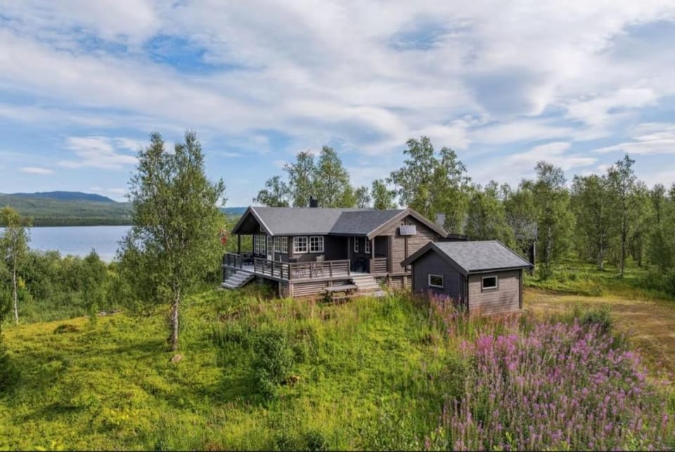 Wilderness Villa with the panorama lakeview Chalet in Nordland, Norway