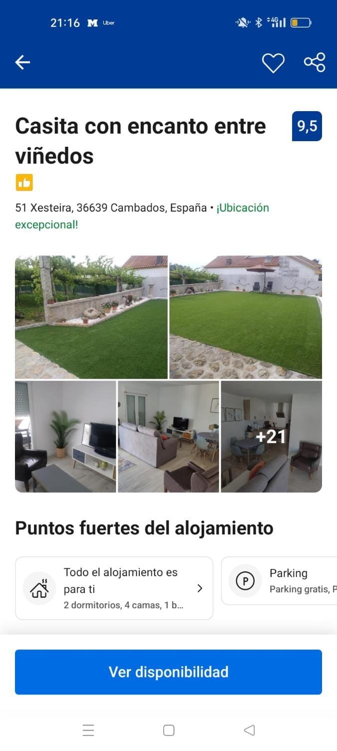 cabaña con encanto entre viñas House in O Salnés