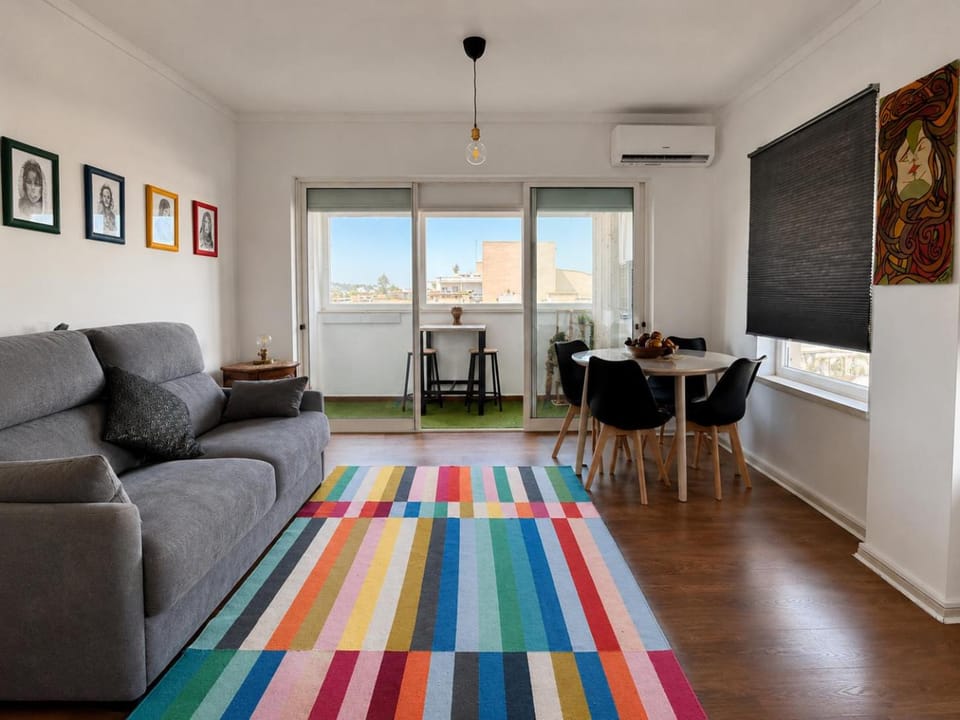 Balcony/Terrace, Living room, Dining area, air conditioner