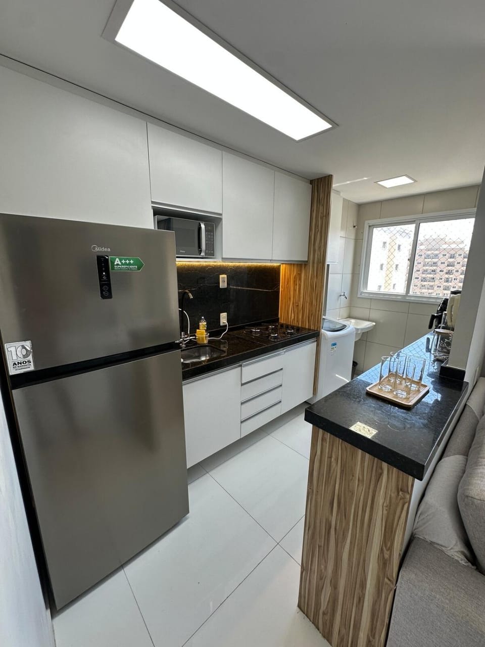 Kitchen or kitchenette, oven, stove