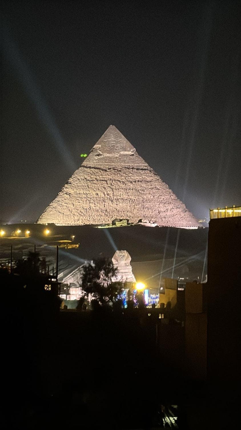 Nearby landmark, Night, Natural landscape, Landmark view