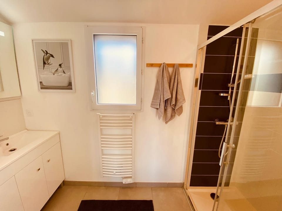 Shower, Bathroom, towels