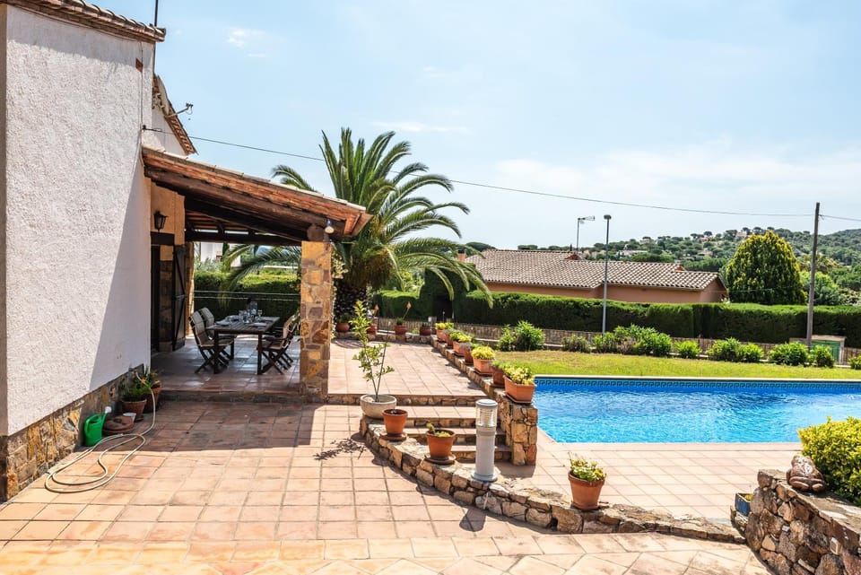 Property building, Living room, Swimming pool