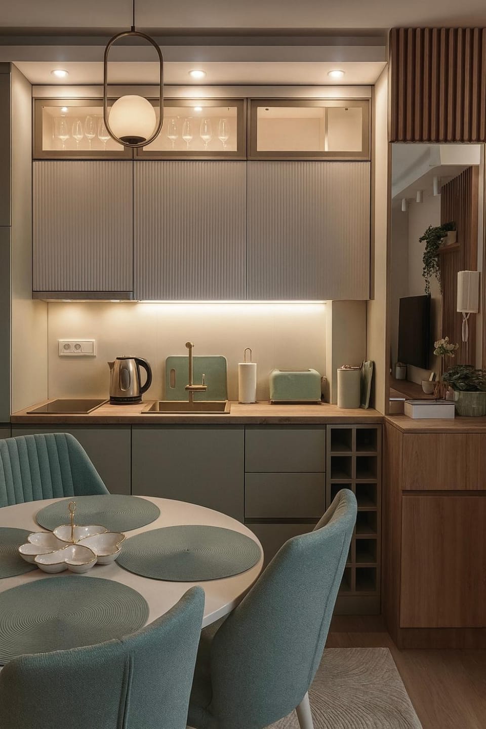 Kitchen or kitchenette, kitchen