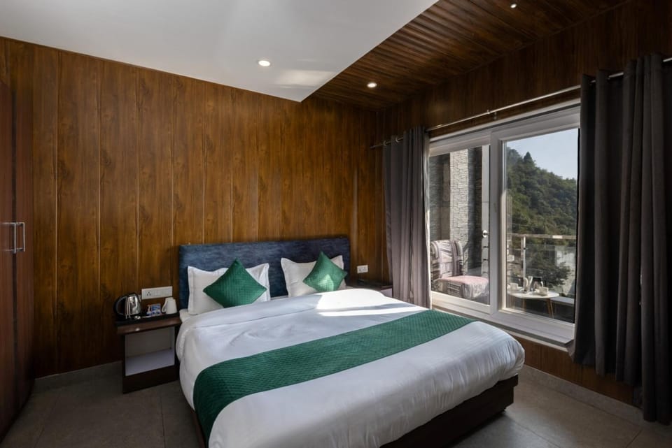 Bed, Natural landscape, Mountain view