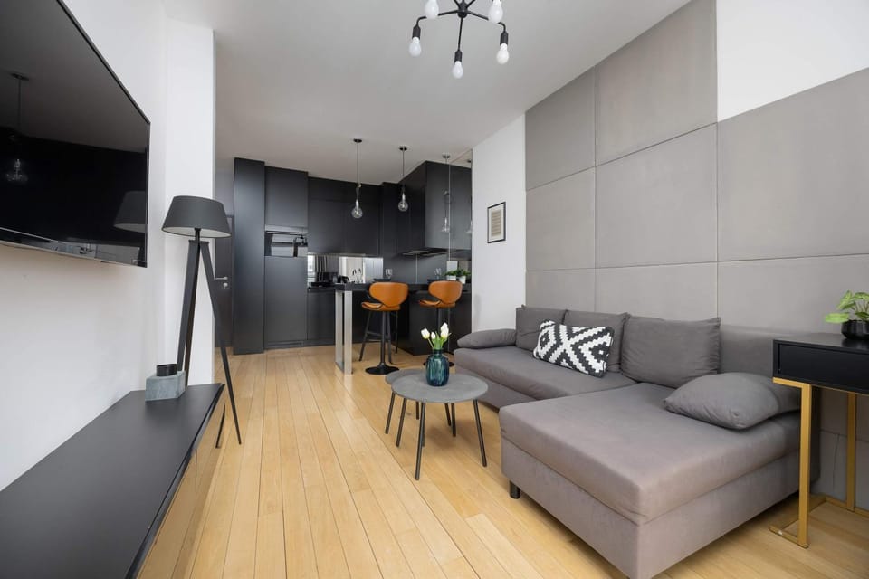 Kitchen or kitchenette, Living room, Seating area
