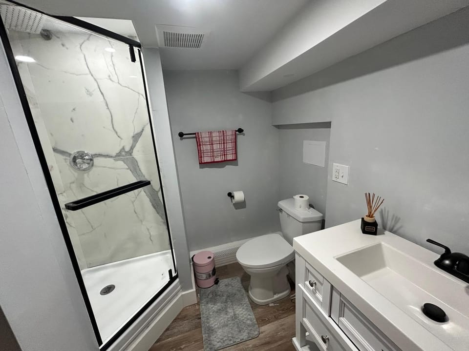 Shower, Toilet, Bathroom, towels