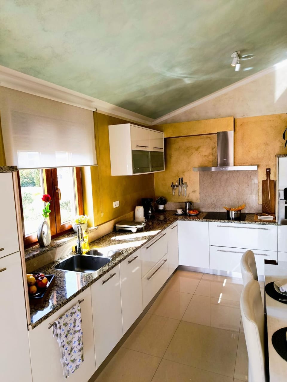 Kitchen or kitchenette, dishwasher, oven, stove