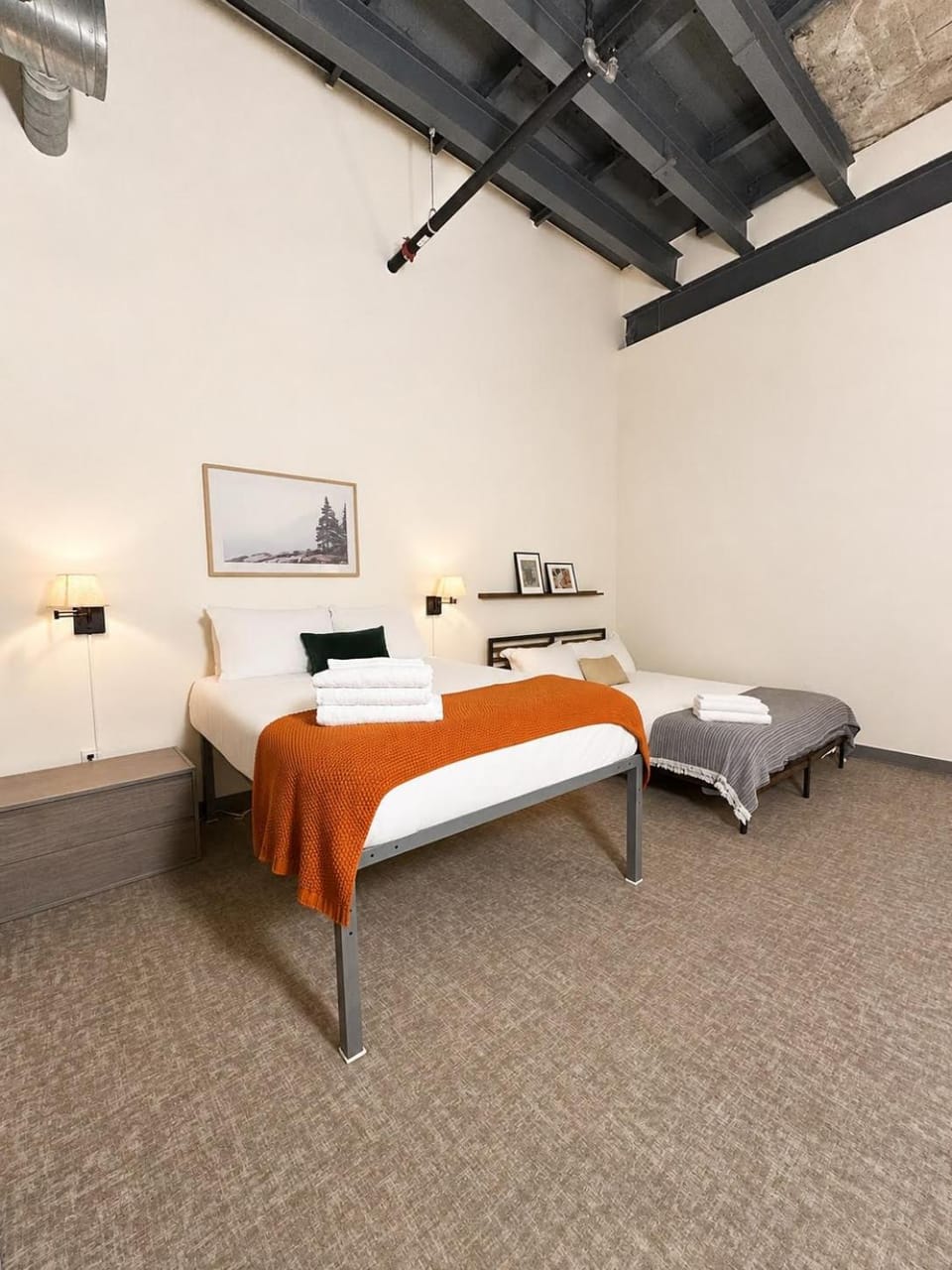 Cream City Industrial Loft Near Fiserv with Parking - Suite 3 - Sleeps 8 Apartment in Milwaukee