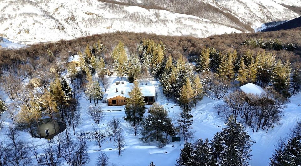 Natural landscape, Bird's eye view, Winter, View (from property/room), Mountain view